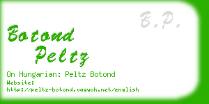botond peltz business card